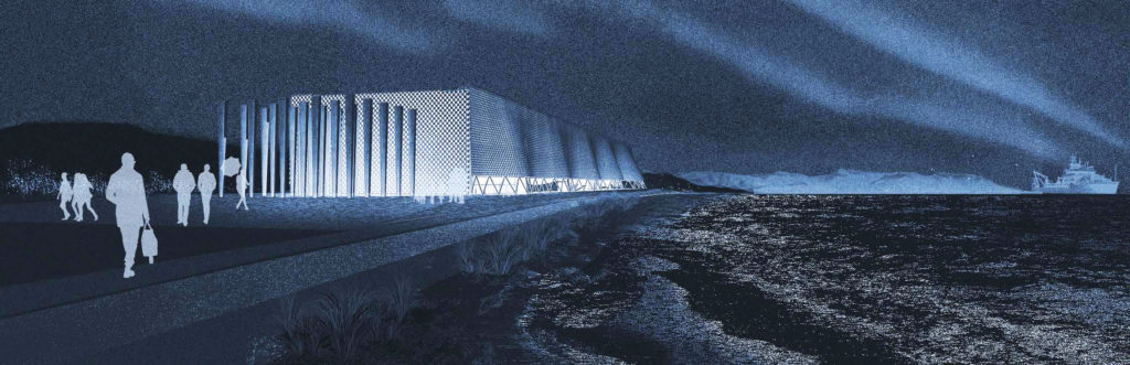 Un paisaje modelado para el Centro Antártico Internacional de Punta Arenas